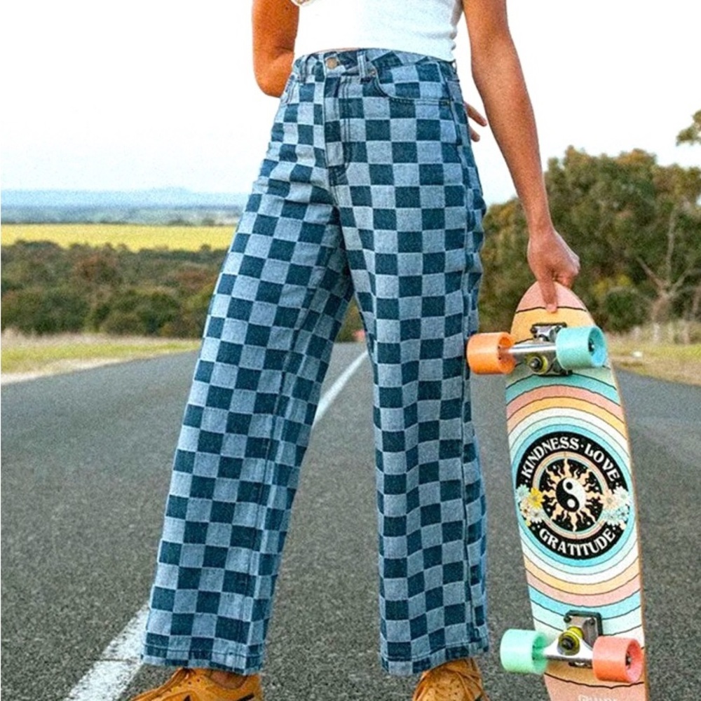 Ghanda Checkered Jeans
